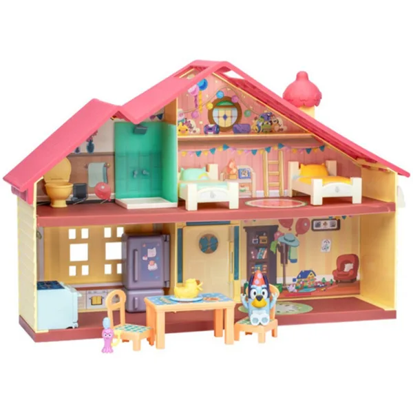 Bluey: Set de joacă casă de familie festivă cu figurina Bluey sărbătorească imaginea 6