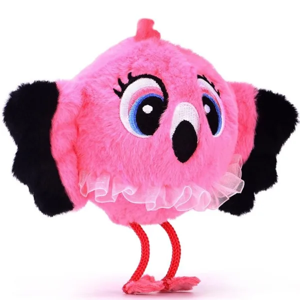 Bouncibles: Minge de pluș săltăreață - Mimi, flamingo roz imaginea 2