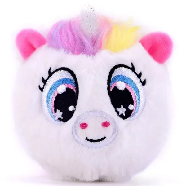 Bouncibles: Mingea de pluș săltăreață - Luma, unicornul alb imaginea 1