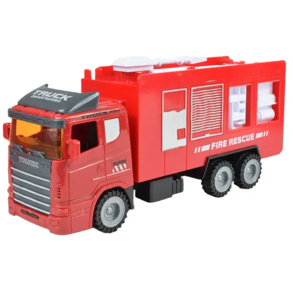 Brigada de Pompieri: Set de stație de pompieri cu turn, mașină și accesorii. imaginea 3
