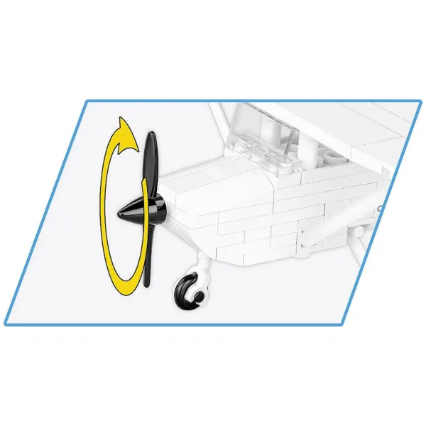 COBI: Aeronava Cessna 172 Skyhawk albă, set de construcție (26620) imaginea 3
