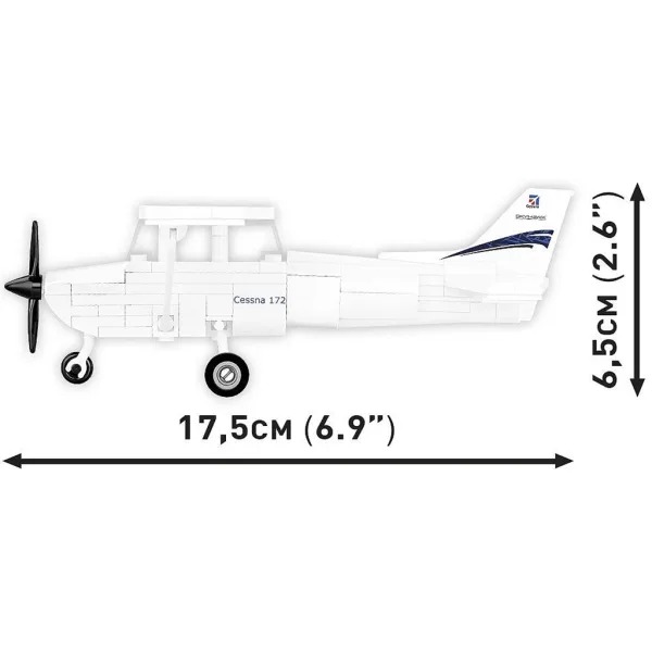 COBI: Aeronava Cessna 172 Skyhawk albă, set de construcție (26620) imaginea 4