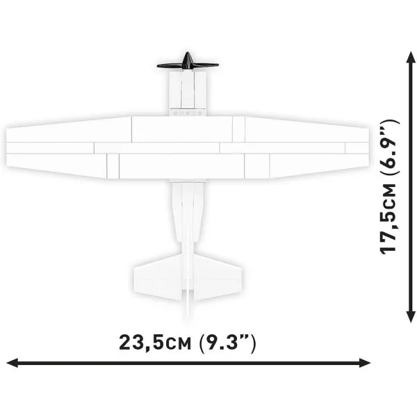 COBI: Aeronava Cessna 172 Skyhawk albă, set de construcție (26620) imaginea 5