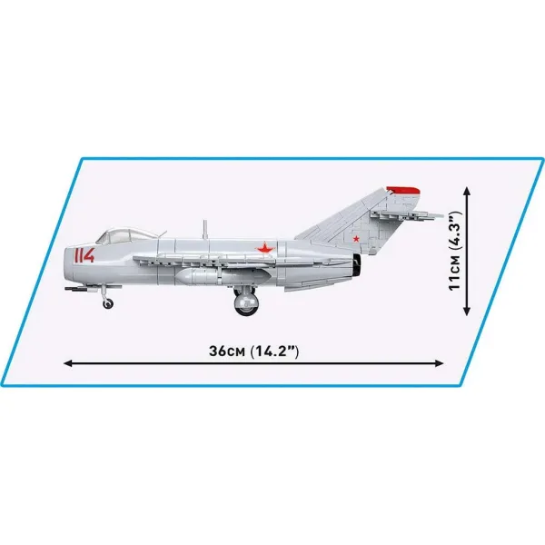 COBI: Avion de vânătoare MiG-17 set de construcție (5823) imaginea 6