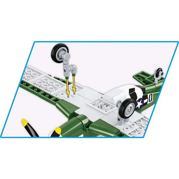 COBI: Avion de vânătoare Mustang P-51D set de construcție (5860) imaginea 5
