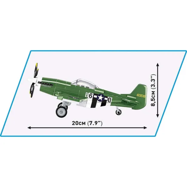 COBI: Avion de vânătoare Mustang P-51D set de construcție (5860) imaginea 6