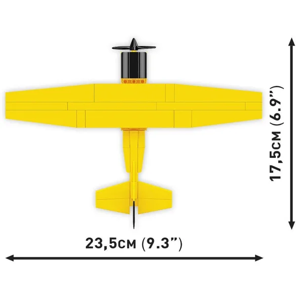 COBI: Cessna 172 Skyhawk jucărie de construcție galbenă (26621) imaginea 5