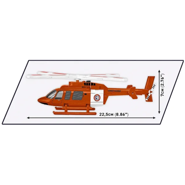 COBI: Elicopter Bell 407 Gardă de Coastă set de construcție (26627) imaginea 4