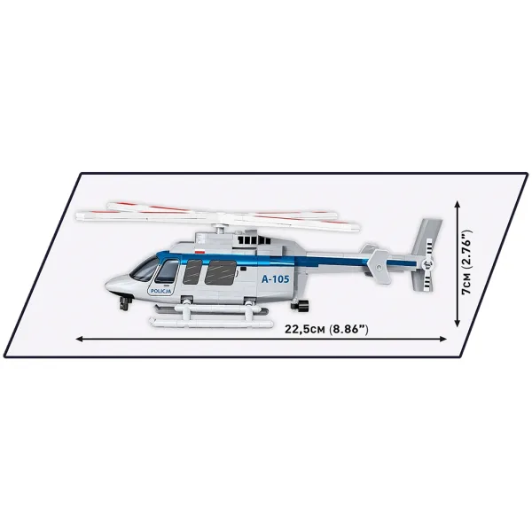 COBI: Elicopter Bell 407 Poliție set de construcție (26628) imaginea 4