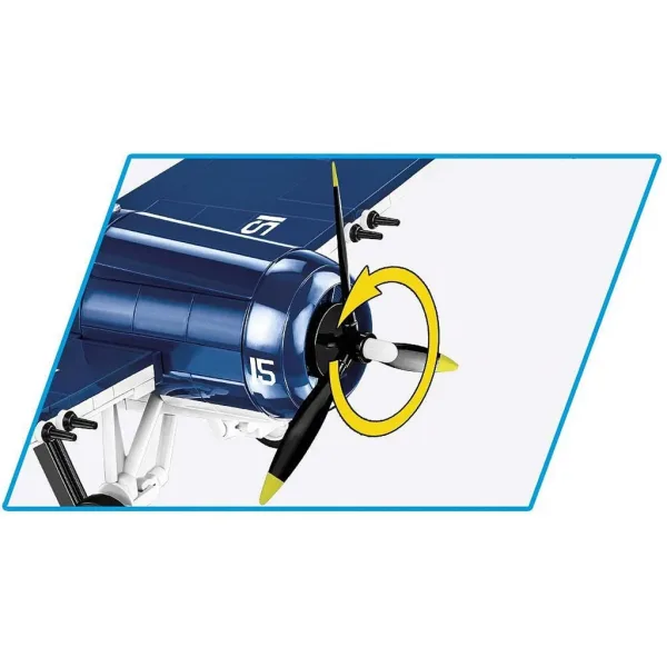 COBI: F4F Wildcat – Set de construcție avion Northrop Grumman (5731) imaginea 5