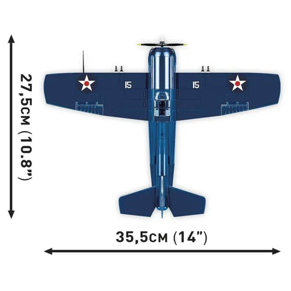 COBI: F4F Wildcat – Set de construcție avion Northrop Grumman (5731) imaginea 7