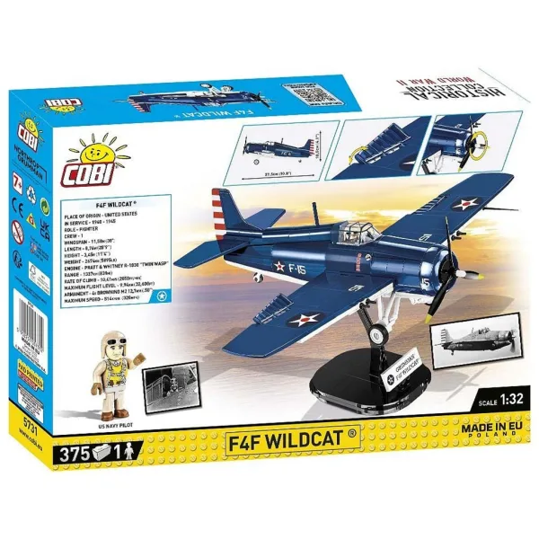 COBI: F4F Wildcat – Set de construcție avion Northrop Grumman (5731) imaginea 8