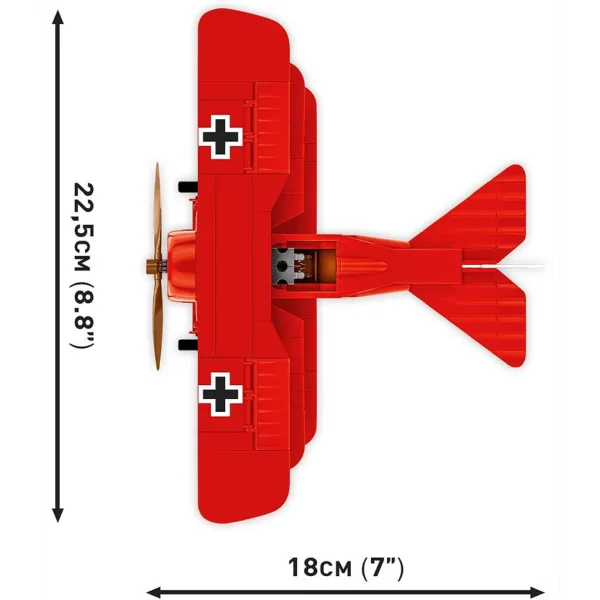 COBI: Fokker Dr. I „Baronul Roșu” set de construcție (2996) imaginea 3