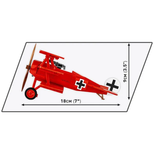 COBI: Fokker Dr. I „Baronul Roșu” set de construcție (2996) imaginea 4