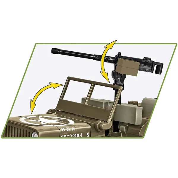 COBI: Joc de construcție tanc Willys MB (3133) imaginea 4