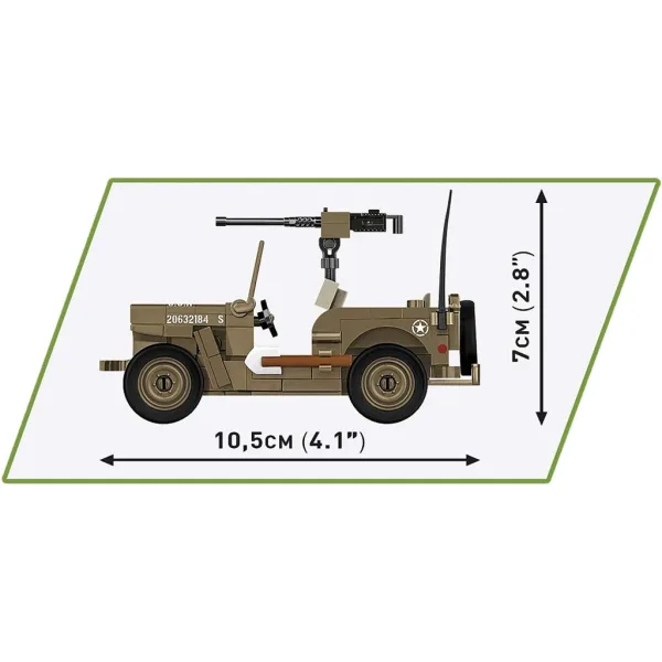 COBI: Joc de construcție tanc Willys MB (3133) imaginea 6