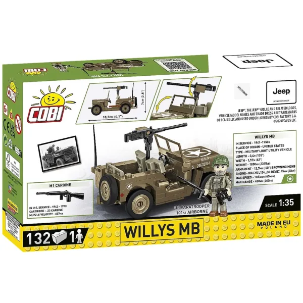 COBI: Joc de construcție tanc Willys MB (3133) imaginea 7