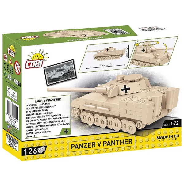 COBI: Jucărie de construcție pentru tankul Panther V (3099) imaginea 5