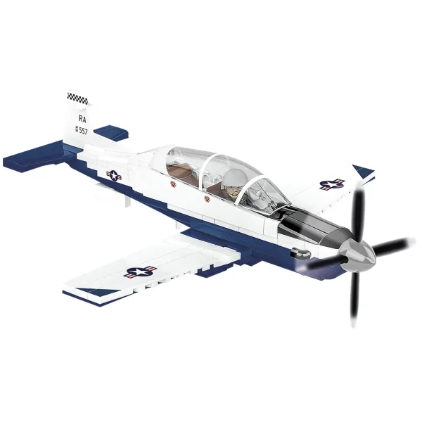 COBI: Set de construcție Beechcraft T-6 Texan II albastru-alb (26624) imaginea 2
