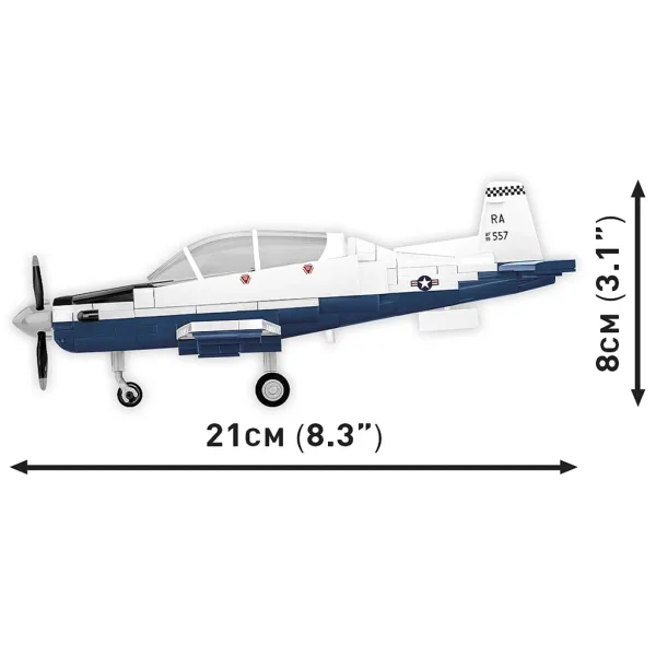 COBI: Set de construcție Beechcraft T-6 Texan II albastru-alb (26624) imaginea 3