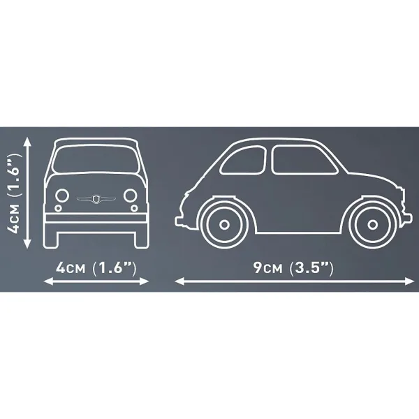 COBI: Set de construcție Fiat Abarth 595 (24514) imaginea 3