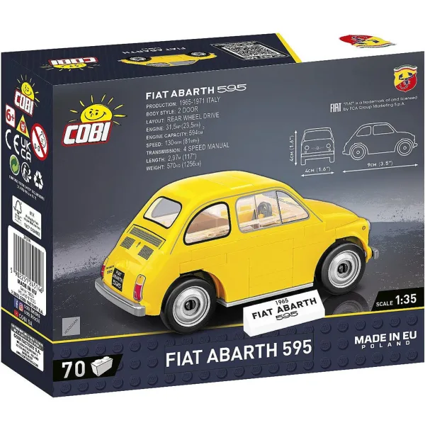 COBI: Set de construcție Fiat Abarth 595 (24514) imaginea 4