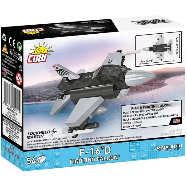 COBI: Set de construcție Forțele Armate F-16D Fighting Falcon (5941) imaginea 5