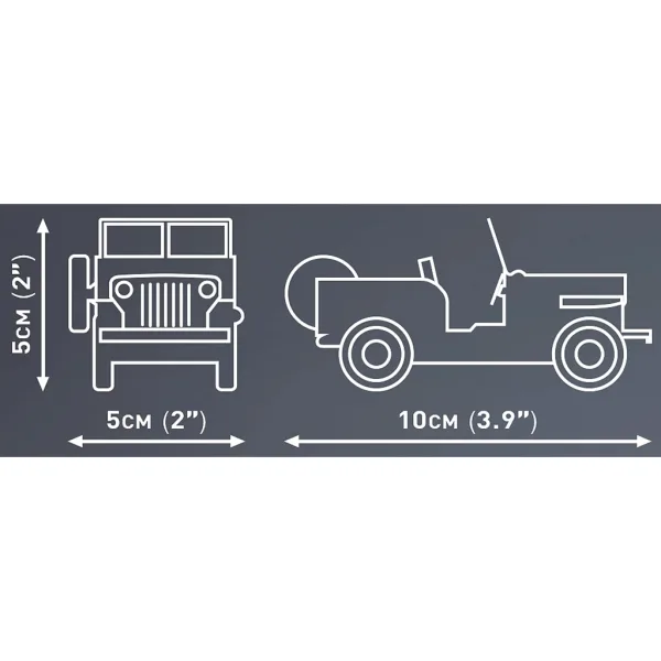 COBI: Set de construcție Jeep Willys CJ-2A (24517) imaginea 3