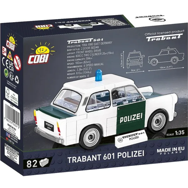 COBI: Set de construcție Trabant 601 Polizei (24541) imaginea 4