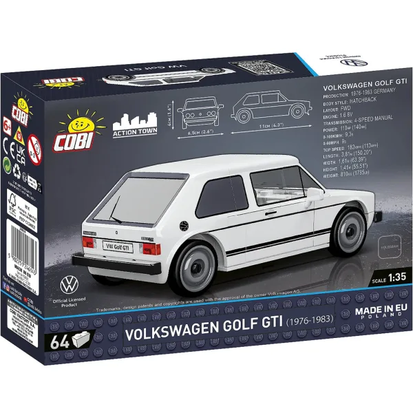 COBI: Set de construcție Volkswagen Golf GTI (24614) imaginea 3