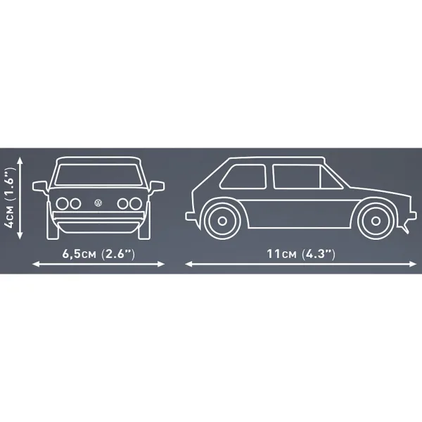 COBI: Set de construcție Volkswagen Golf GTI (24614) imaginea 4