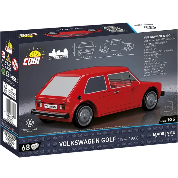 COBI: Set de construcție Volkswagen Golf Mk1 (24613) imaginea 3