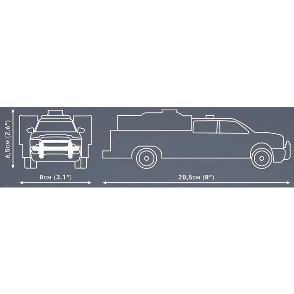 COBI: Set de construcție camion de pompieri Dodge RAM 3500 (24612) imaginea 5