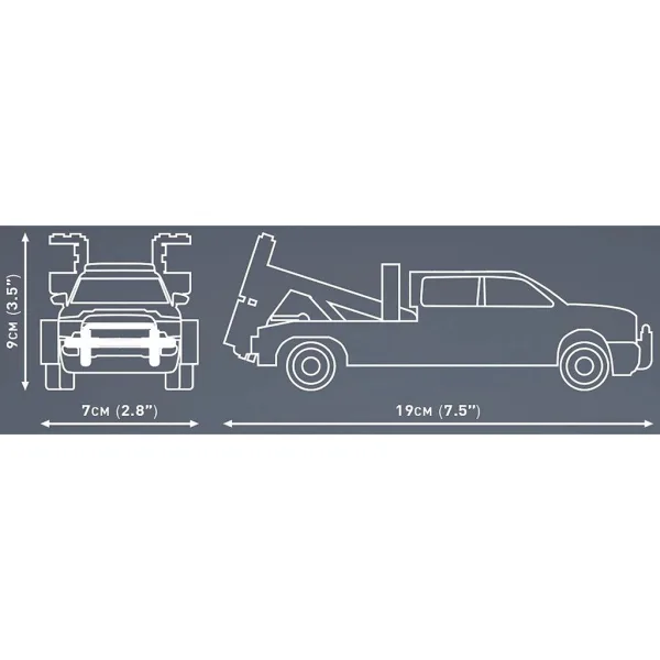 COBI: Set de construcție cu camion de tractare Dodge RAM 3500 (24611) imaginea 5