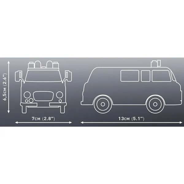 COBI: Set de construcție microbuz de poliție Barkas B1000 (24596) imaginea 4