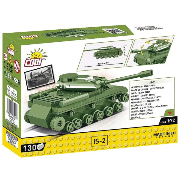 COBI: Set de construcție tanc IS-2 (3098) imaginea 5