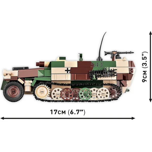 COBI: Set de construcție vehicul blindat Sd.Kfz. 251/9 Stummel (3096) imaginea 3