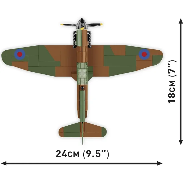 COBI: Set de construit avion Spitfire Mk I N3200, Imperial War Museum Duxford (5868) imaginea 4