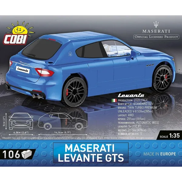 COBI: Set de construit mașină sport Maserati Levante GTS (24569) imaginea 4