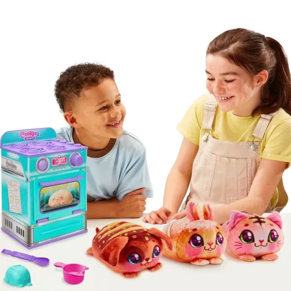 COOKEEZ Makery: Set de joacă cu cuptor turcoaz și jucărie de pluș surpriză imaginea 2