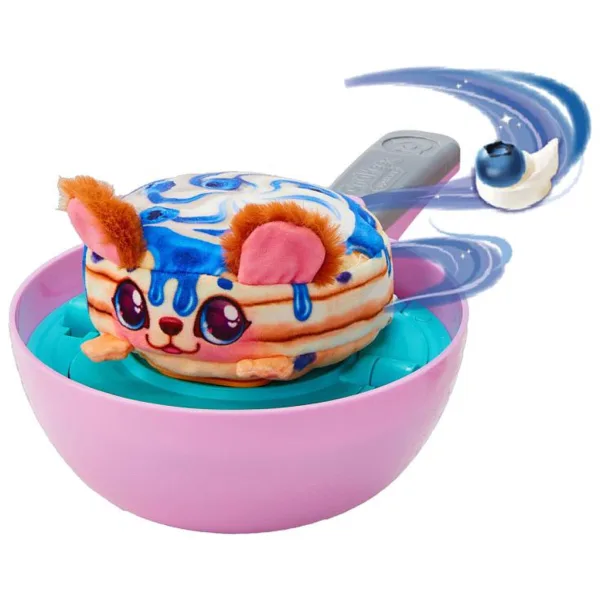 COOKEEZ Makery: Set de joacă pentru clătite Pancake Treatz cu tigaie și pluș surpriză imaginea 2