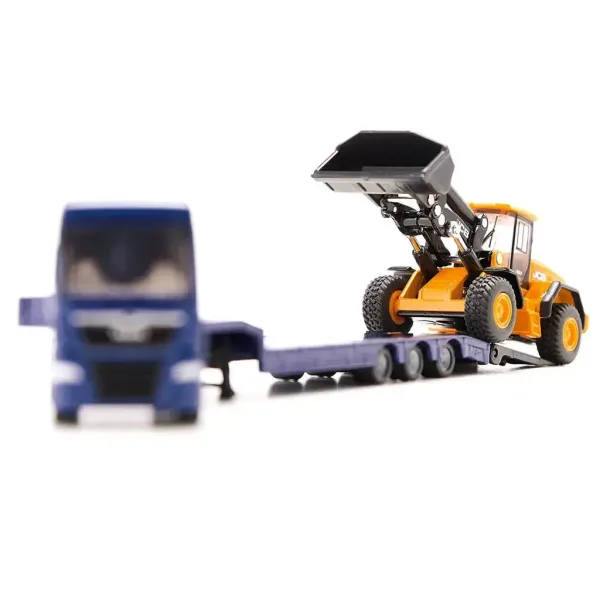 Camion SIKU MAN cu tractor JCB 1/87 imaginea 4