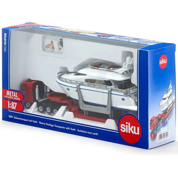 Camion cu remorcă SIKU MAN cu iaht 1/87 imaginea 3