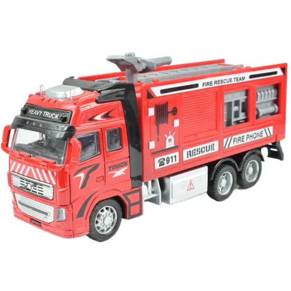 Camion de pompieri: Camion de pompieri cu roți de aterizare în diferite variante de 19cm. imaginea 5