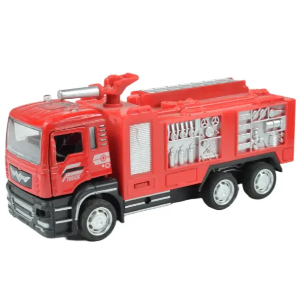 Camion de pompieri: Camion de pompieri cu spatele în două variante de 14cm imaginea 2