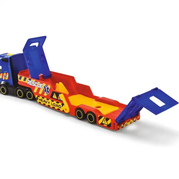 Camion de salvare cu elicopter și mașină - Dickie Toys imaginea 2