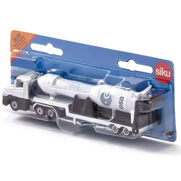 Camion misiune spațială SIKU cu rachetă și remorcă 1/87 imaginea 3