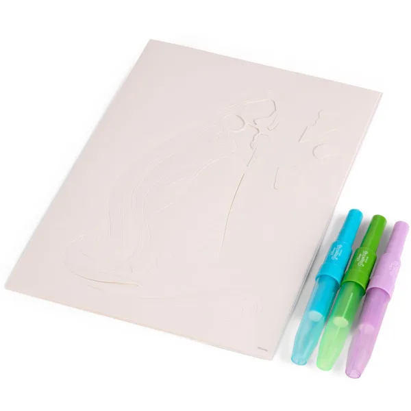 Canenco: Set de colorat cu prințese Disney, cu cariocă de suflat, în plic A4 imaginea 3