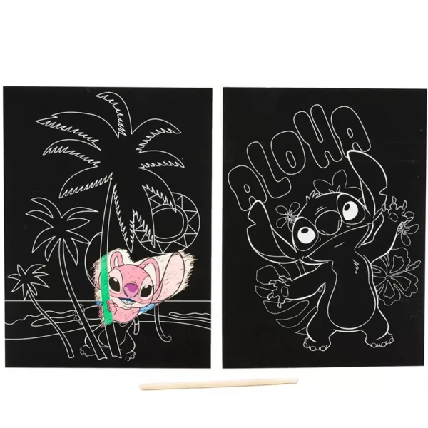 Canenco: postere scratch cu Stitch, 29x15 cm, set de 2 bucăți imaginea 3