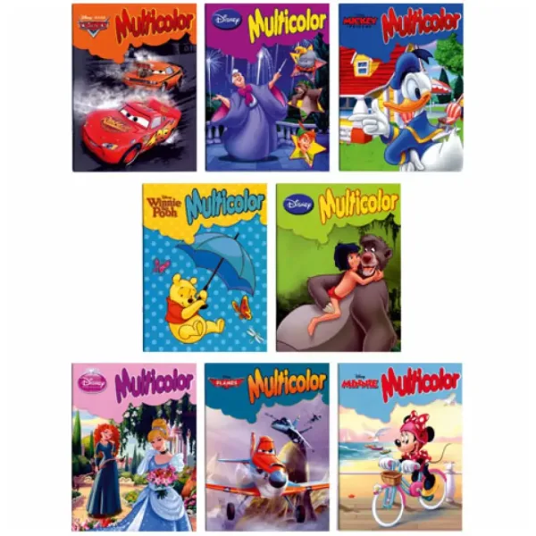 Carte de colorat Disney+ în mai multe variante A4 imaginea 1